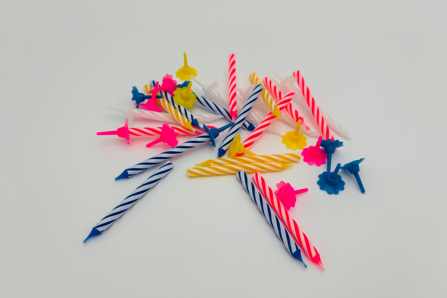 Bougies multicolores lot de 20