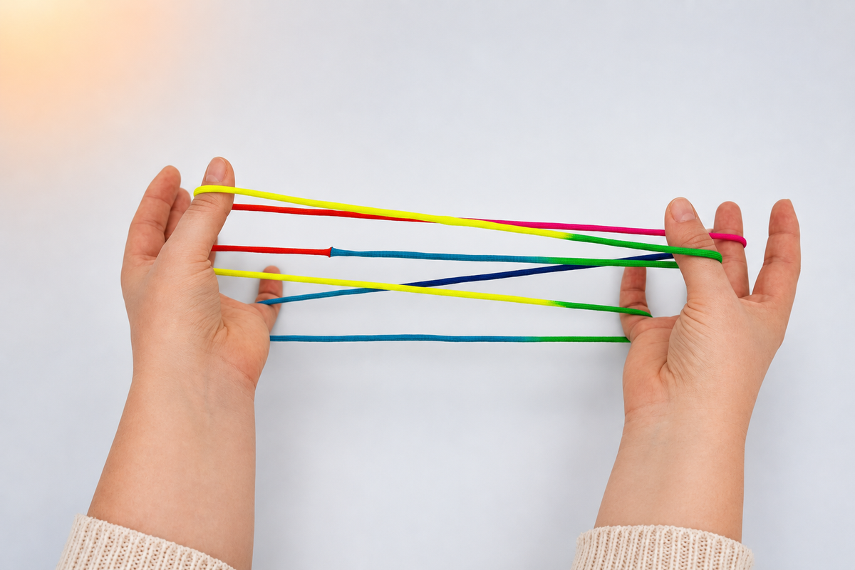 Corde à doigts ( jeu de ficelle)