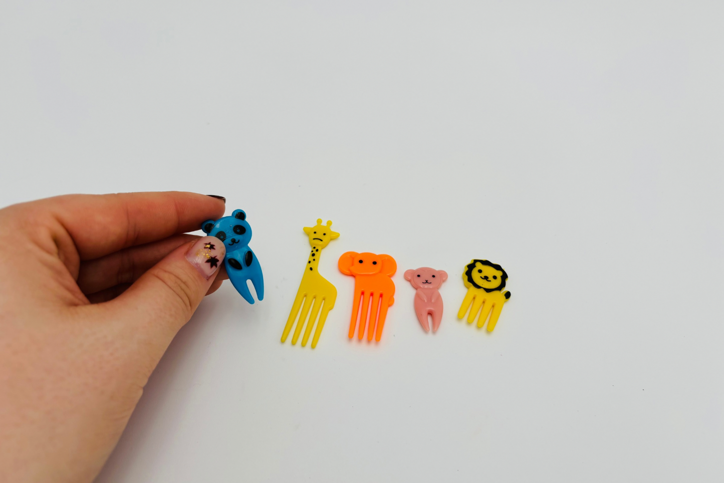 Mini fourchettes / Pics à nourriture animaux lot de 5