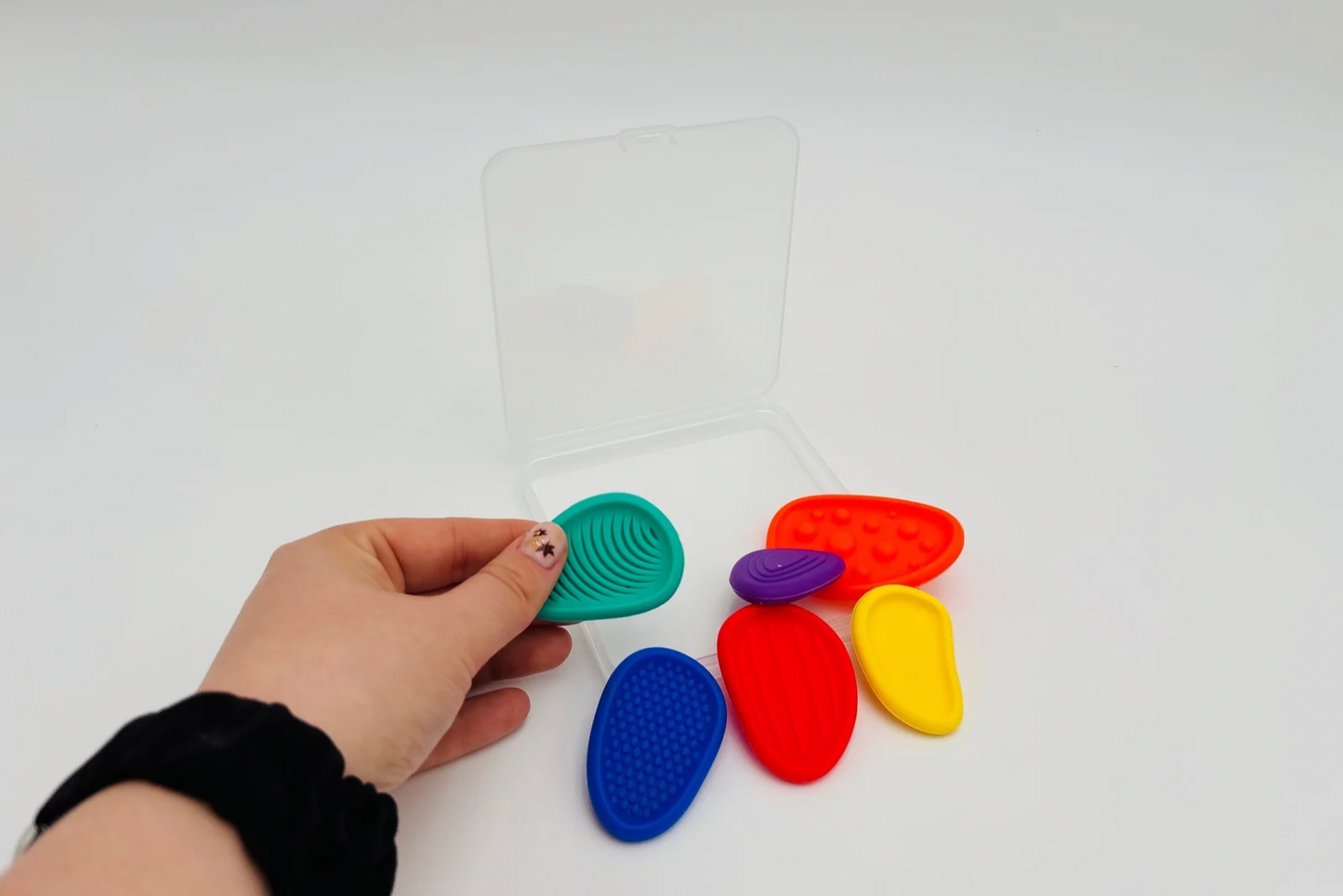 Galets anti stress texturés lot de 6