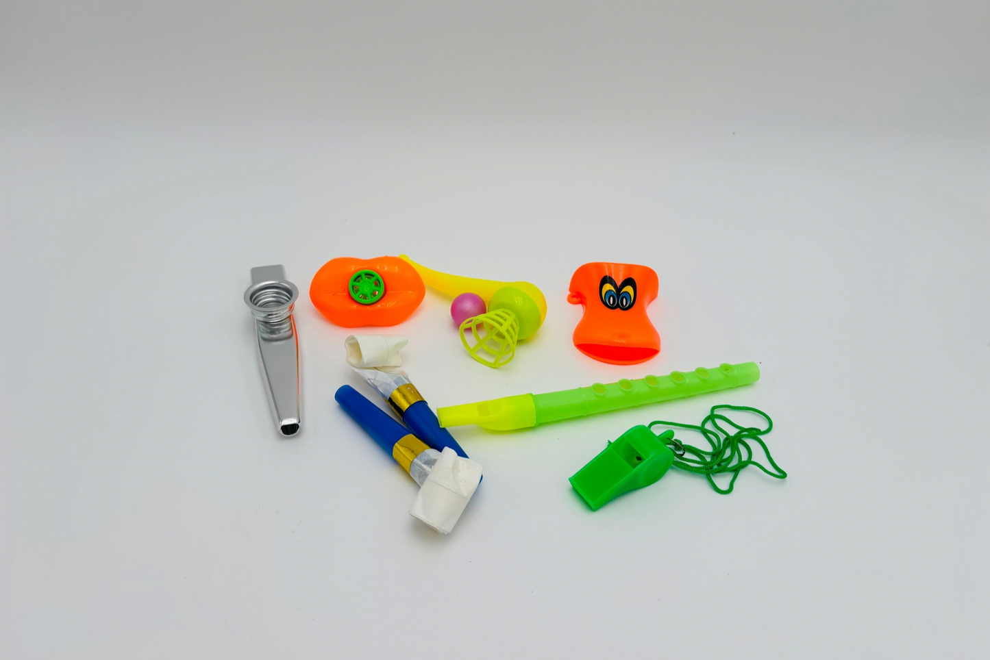 Kit de jouets de souffle 7 pièces + Kazoo