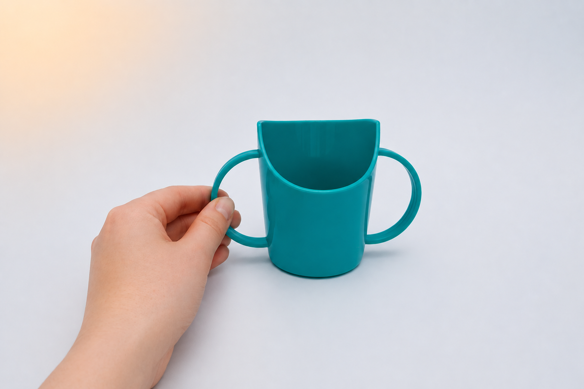 Verre à découpe nasale avec poignées