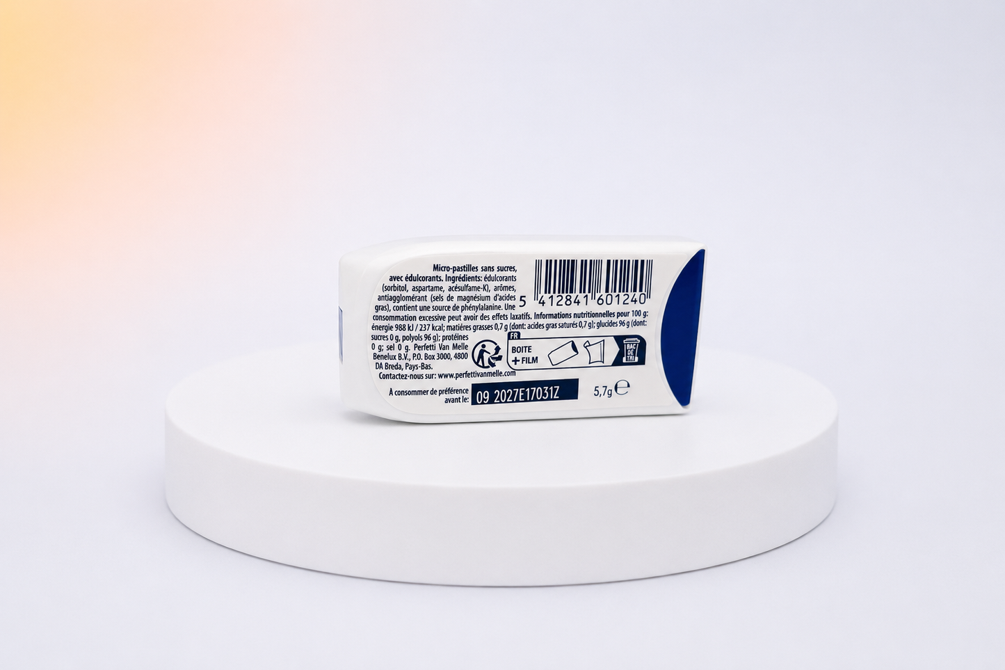 Pastilles Frisk sans sucres goût menthe forte