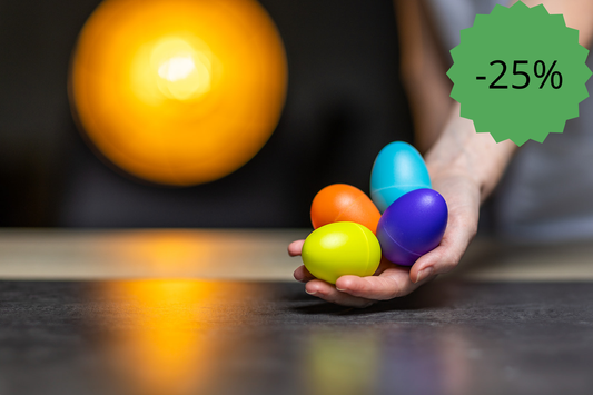 Oeufs maracas lot de 4