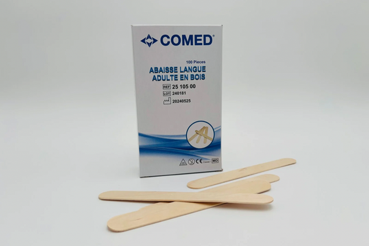 Abaisse-langue en bois non stériles boîte de 100