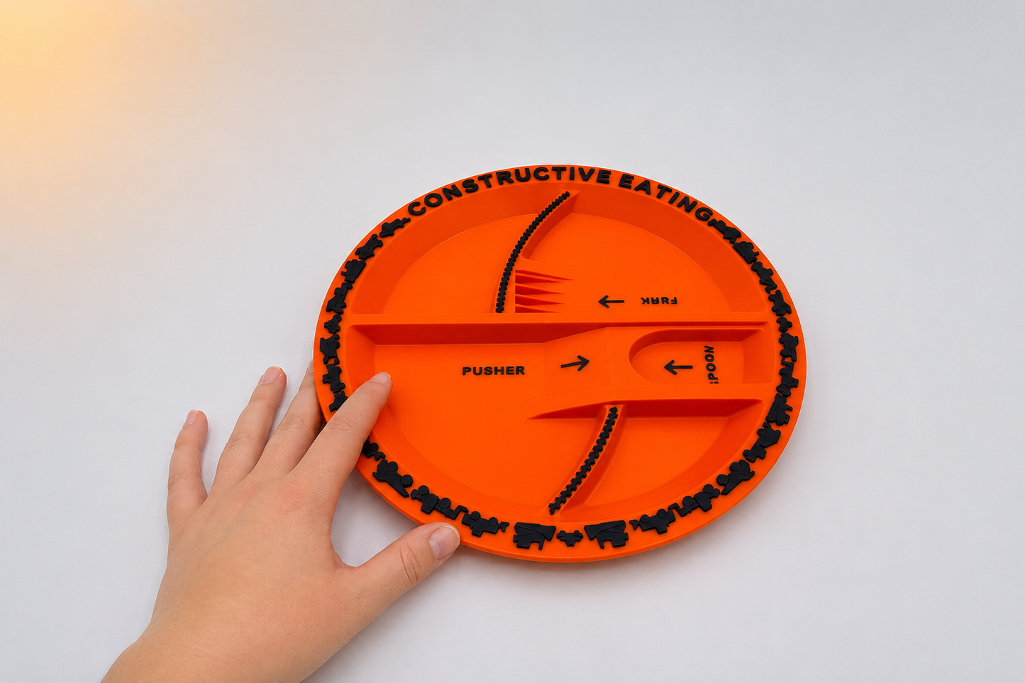 Assiette travaux ronde