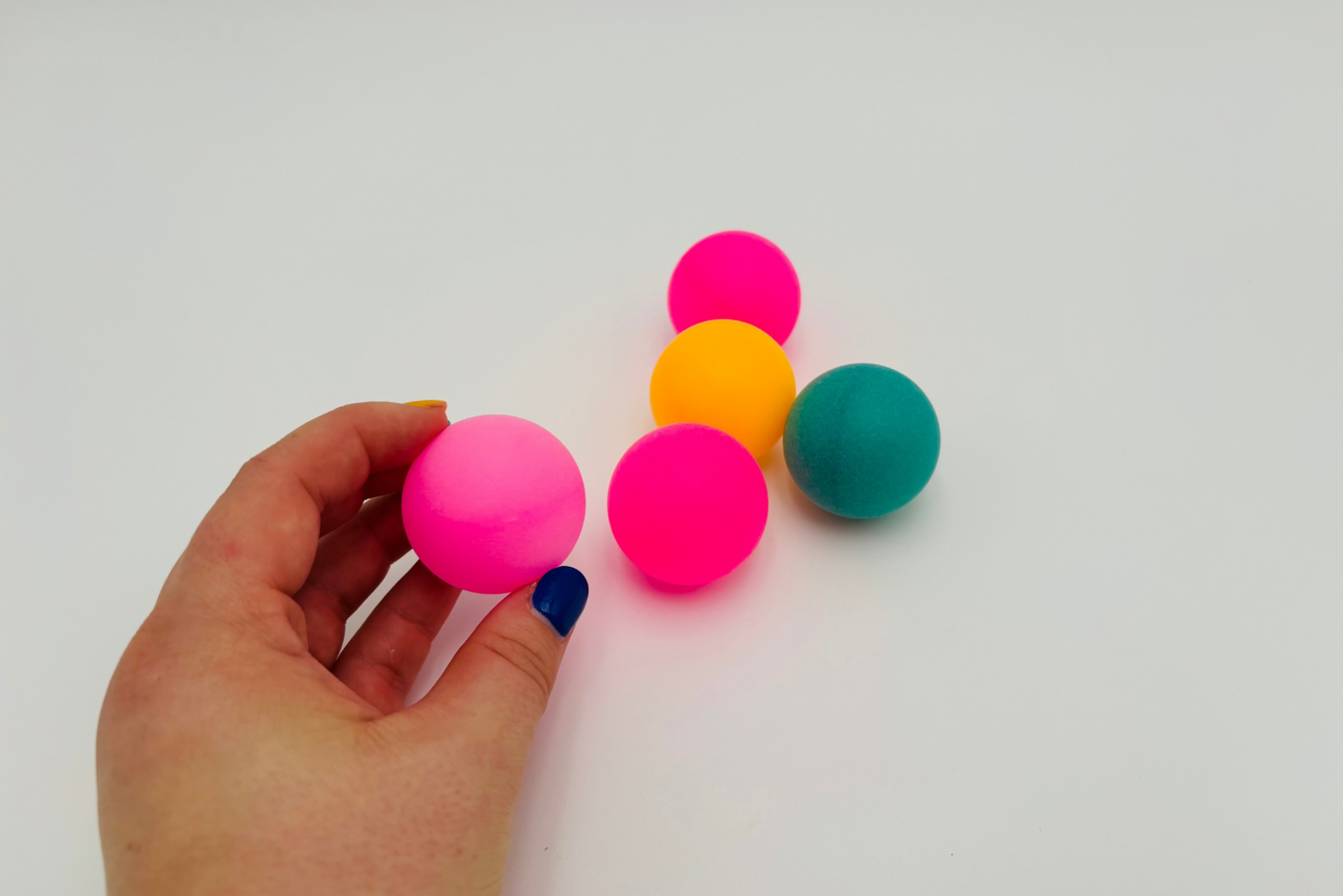 Balles de ping-pong colorées lot de 5