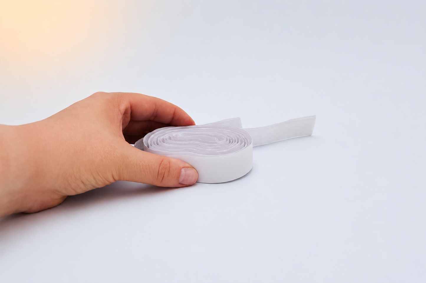 Bandes de scratch Velcro adhésif blanches – 2 x 1 m