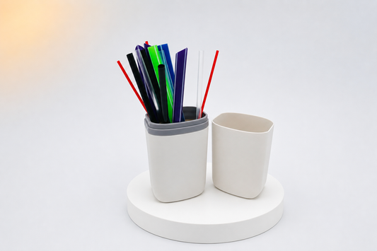 Boîte avec pailles