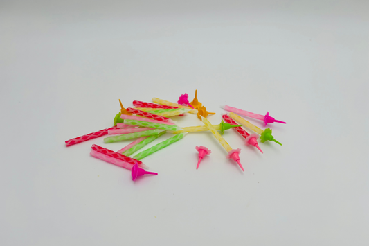 Bougies multicolores lot de 20