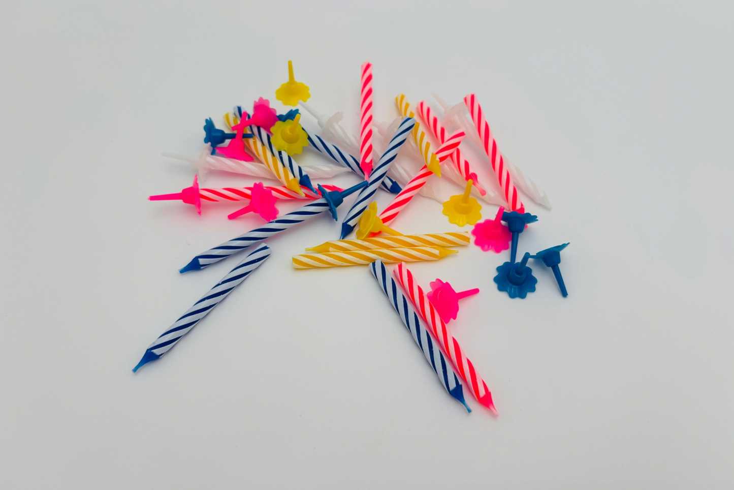 Bougies multicolores lot de 20