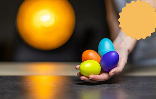 Oeufs maracas lot de 4