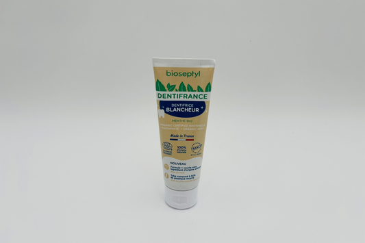 Dentifrice blancheur menthe bio
