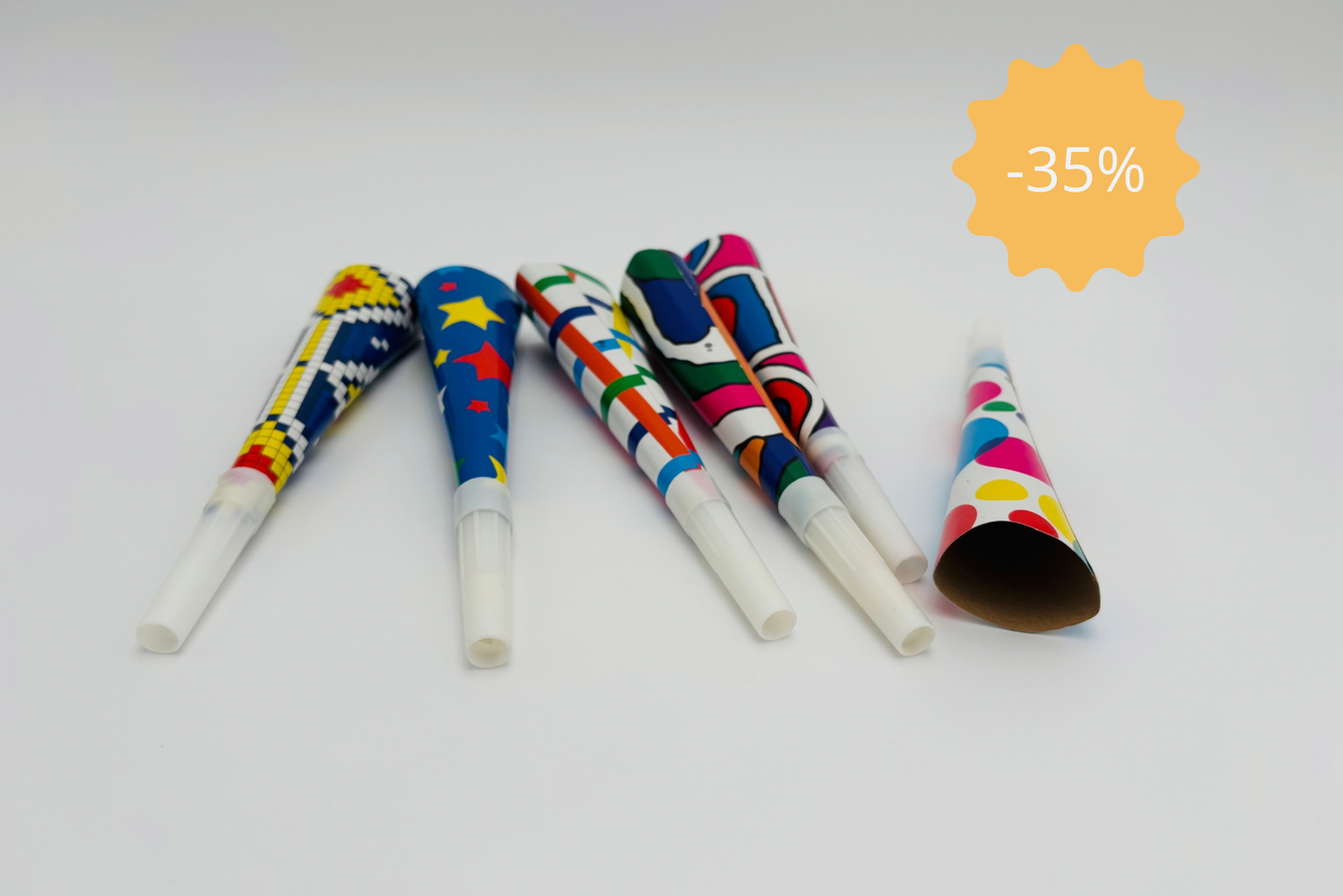 Trompettes carton lot de 6