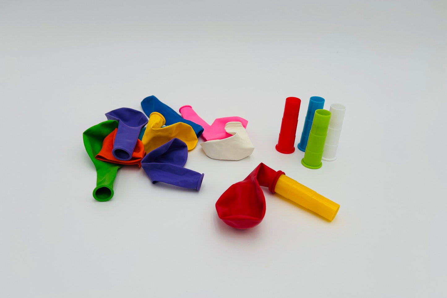 Embouts gonfleurs pour ballon avec valve d’arrêt et 10 ballons