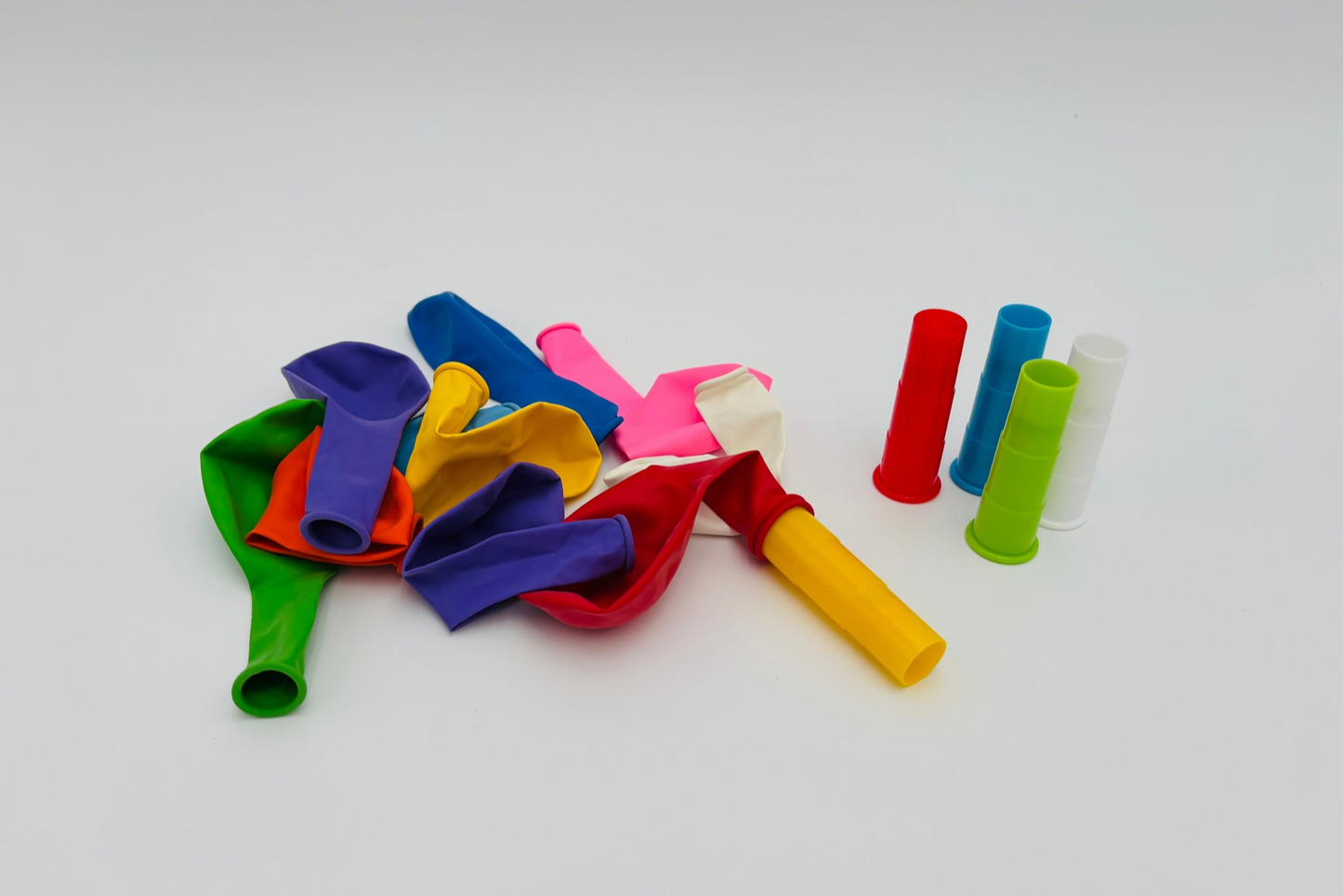 Embouts gonfleurs pour ballon avec valve d’arrêt et 10 ballons