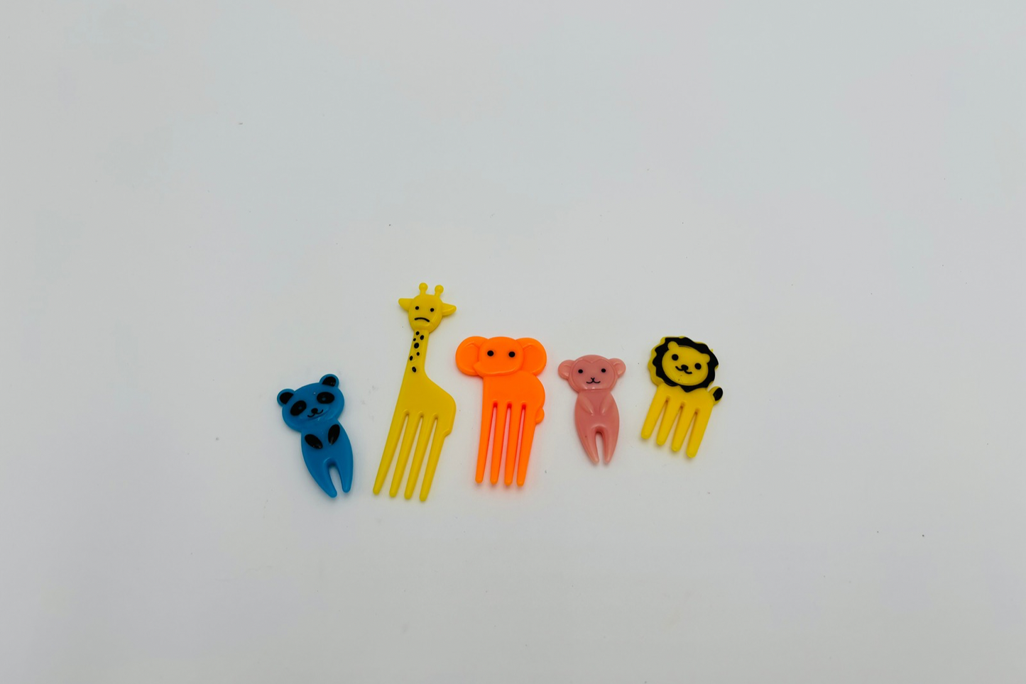 Mini fourchettes / Pics à nourriture animaux lot de 5