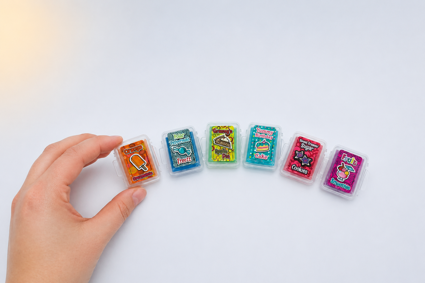 Gommes parfumées lot de 6