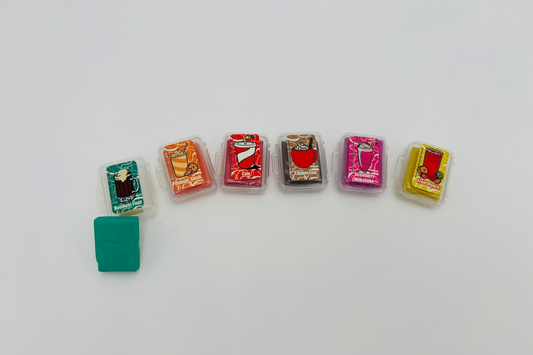 Gommes parfumées lot de 6