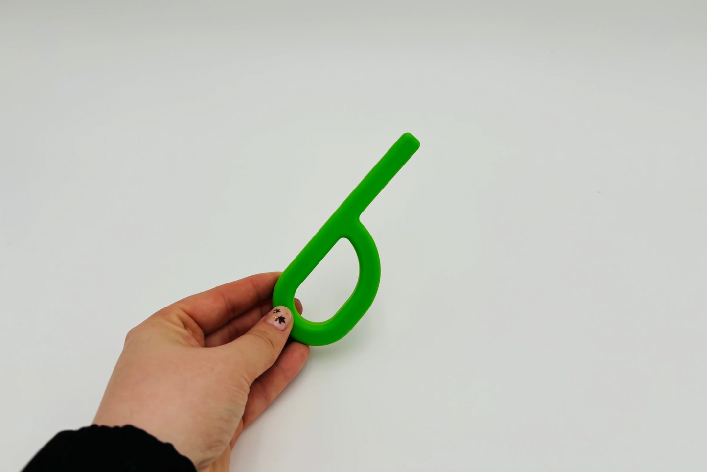 Outil de mastication forme "P" vert