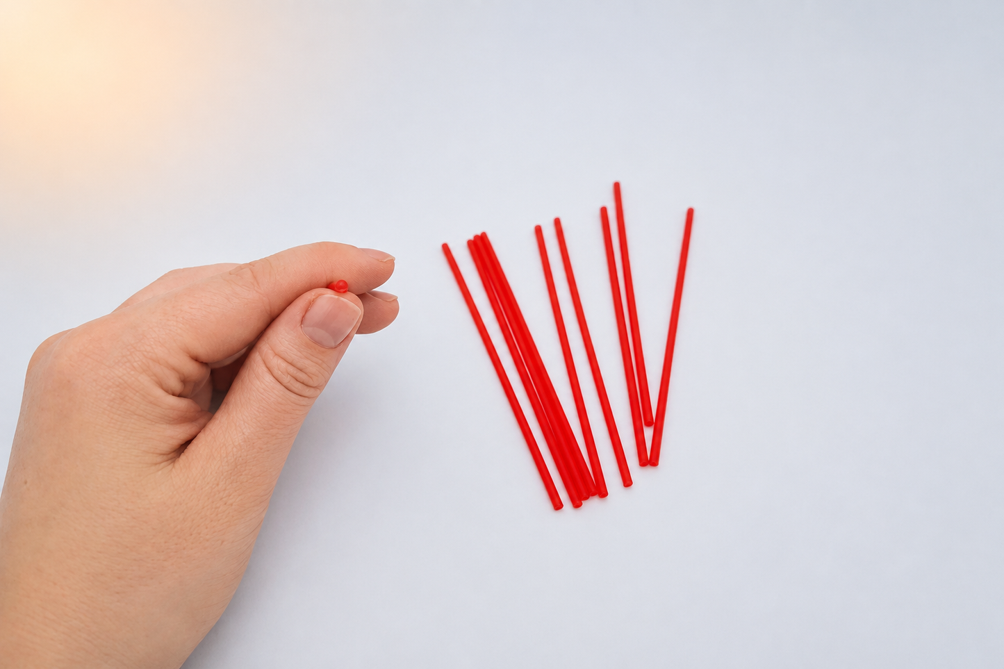 Petites pailles fines lot de 10