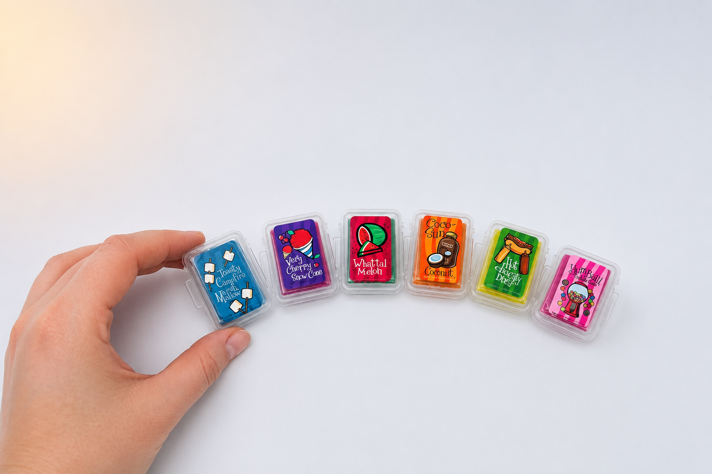 Gommes parfumées lot de 6