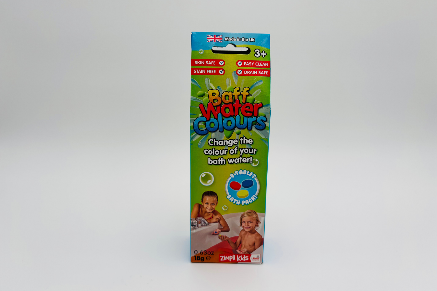 Pastilles effervescentes colorantes, lot de 9