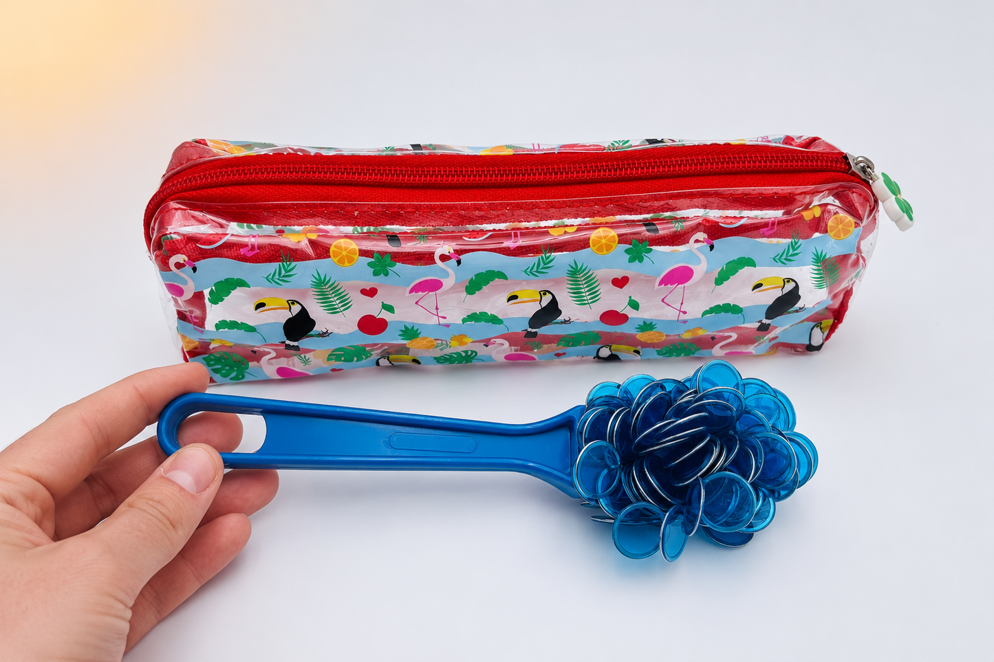 Bâton magnétique et pions aimantés avec trousse