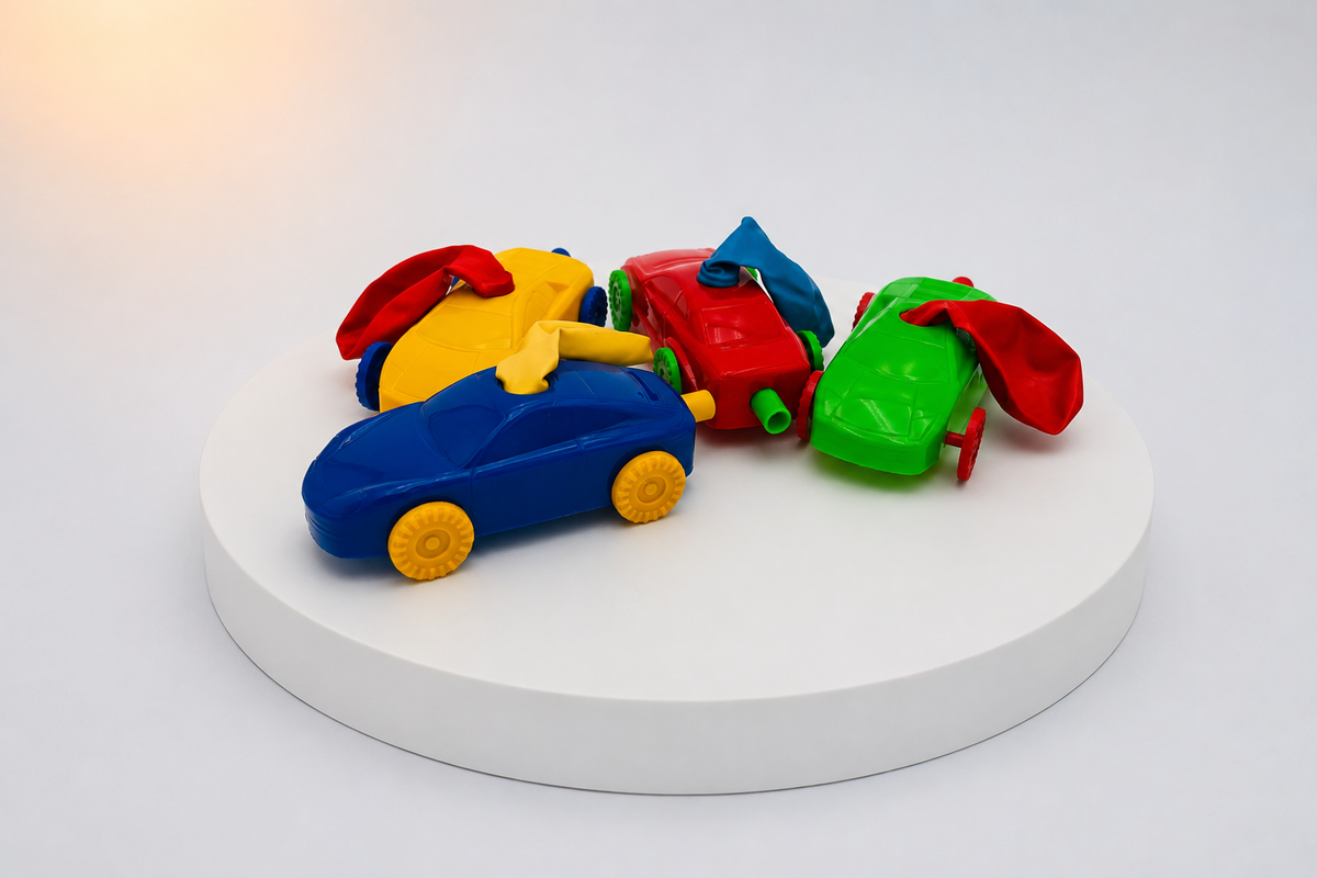 Ballon voiture de course