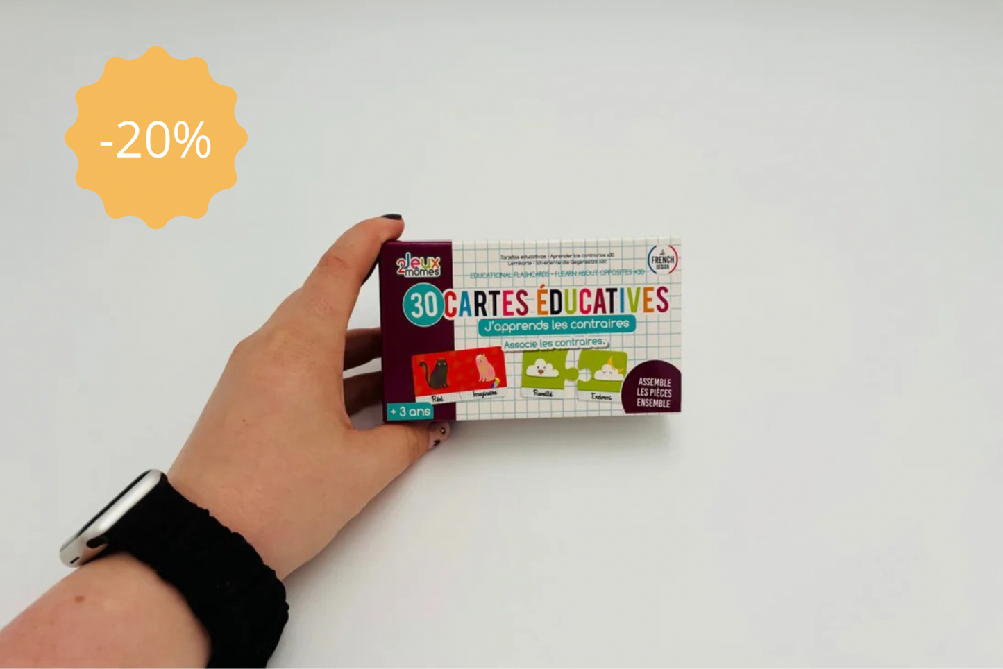 Cartes éducatives "J'apprends les contraires"