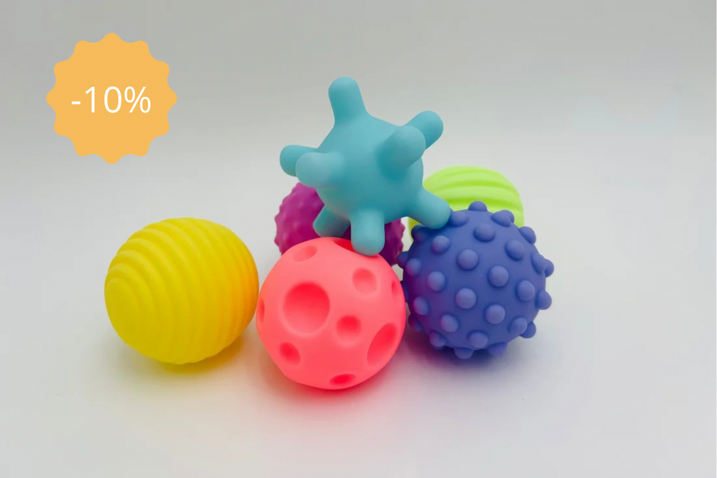 Balles sensorielles, lot de 6