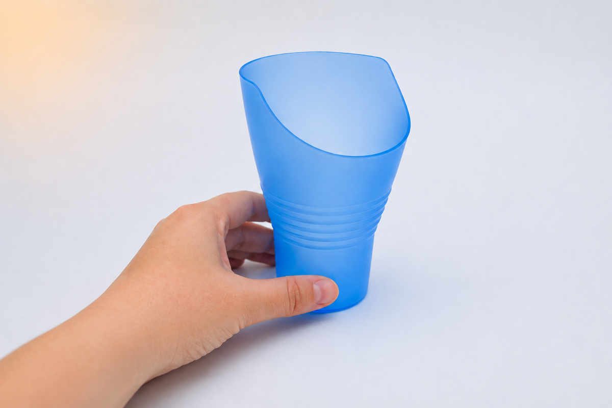 Verre à découpe nasale