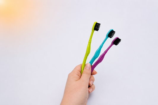 Brosse à dents enfant (3 à 6 ans) en plastique recyclé